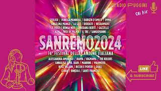 Compilation Sanremo 2024  Tutto sullAlbum del Festival a Radio PugginiOnAir [upl. by Wildee700]