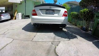 Mercedes C300 W204  2nd Cat Delete  MagnaFlow Exhaust Revs [upl. by Anissej]