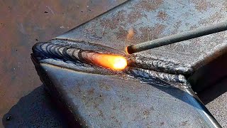 why welders never discuss this secret how to weld large gaps in thin metal [upl. by Ennayd980]