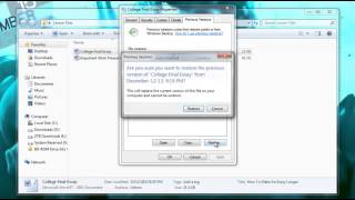 How to Recover a Deleted File or Restore a File that was Overwritten [upl. by Esinal775]