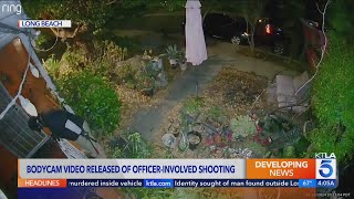 Video Armed robbery suspect 17 shot dead by police in Long Beach [upl. by Senecal]