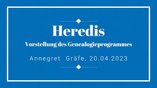 Heredis eine Genealogieprogramm [upl. by Ietta]