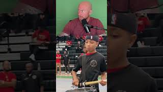 This kid crushes this drum line solo shorts [upl. by Luann]