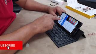 Keyboard for Mobile Phone │ ZAGG POCKET MOBILE │ Foldable Wireless Mobile Keyboard [upl. by Yelats]