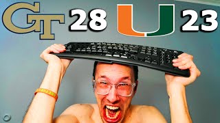 Miami Hurricanes HUMILIATED by Georgia Tech in DISGUSTING LOSS  Recap amp Reaction [upl. by Ensoll]