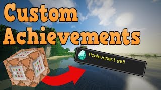 Minecraft Bedrock Edition Custom Achievements Command Block Scoreboard Tutorial Creation [upl. by Marley]