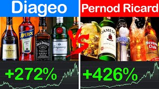 Diageo vs Pernod Ricard  Earnings Profits Dividends  Company Comparison [upl. by Noemis]