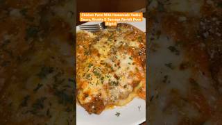 CHICKEN PARMIGIANA With HOMEMADE VODKA SAUCE RICOTTA amp SAUSAGE RAVIOLI shorts italianfood [upl. by Ecined]