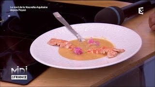 Recette  Velouté d’esturgeon et langoustines [upl. by Ahrat]