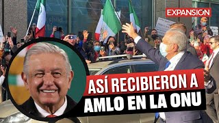 ¡Con MARIACHI Así recibieron a AMLO en Nueva York  ÚLTIMAS NOTICIAS [upl. by Kirk]