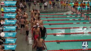 IHSAA Swimming amp Diving Boys Sectional Finals  Warsaw [upl. by Notreve]