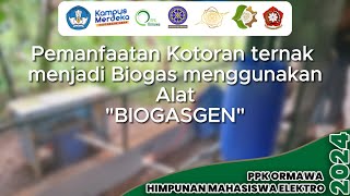 BIOGASGEN alat pemanfaatan kotoran ternak menjadi biogas  PPK ORMAWA HME Universitas Udayana 2024 [upl. by Giustino316]