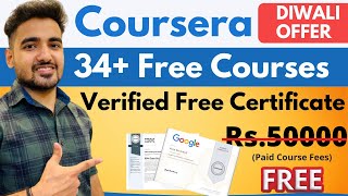 34 Free Certification Coursera Courses  Online Courses by META GOOGLEIBM 🔥 Limited Time [upl. by Enehs]