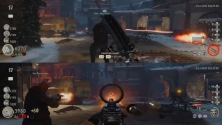 Call of duty WW2 zombies splitscreen [upl. by Habas]