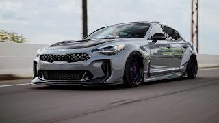 Nardo Grey Widebody Kia Stinger [upl. by Aisekal]