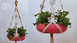 🦋🌿DIY PORTA MACETAS de MACRAME paso a paso  DIY Macrame Plant Hanger Step by Step Tutorial [upl. by Kcid263]