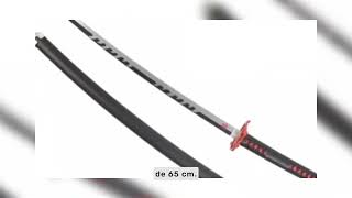 Katana tranchant 95cm déco DEMON SLAYER [upl. by Clementia]