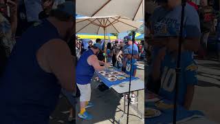 chargers tailgate cookoff 🫡 shorts [upl. by Aicnom256]