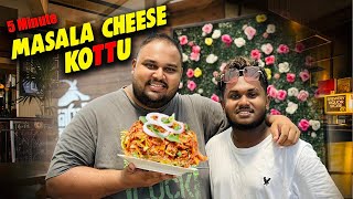 චමාත් කොරවුන මසාල කොත්තුව 🍗🥘  Masala Cheese Kottu Recipe  KRISHA eatwithchama [upl. by Sully]