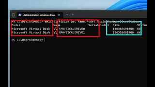 How to Check your SSD disk status with WMIC CMD PowerShell [upl. by Ytitsahc772]