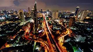 4K Time Lapse Krung Thonburi Road Sathorn Bangkok City Thailand [upl. by Gillead]