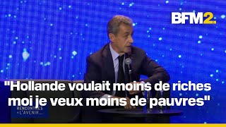 Trump Jo budget Nicolas Sarkozy sexprime sur lactualité lors des quotrencontres de lavenirquot [upl. by Bilak]