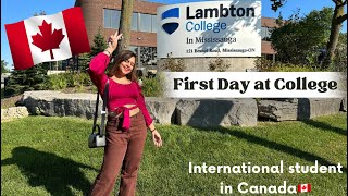 First Day at College 🏫 Canada college Vlog🇨🇦  Lambton college  Manvi Gangwani [upl. by Lemra]