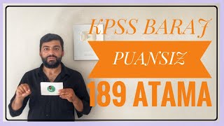 KPSS BARAJ PUANSIZ 189 MEMUR ATAMASI ÇOMÜ 189 PERSONEL ALIMI BAŞVURUSU [upl. by Adalia]