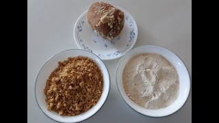 How to make hard jaggery in to pieces and powder [upl. by Sharman]