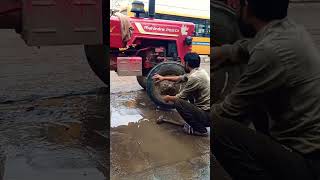 Tractor tyre repair you tube short video [upl. by Congdon590]