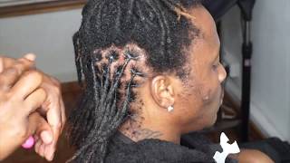 Learn How To • Interlock Dreadlocks Using A Crochet Needle • Loc Maintenance Tutorial [upl. by Sillyhp]