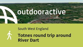 Interactive 3D video Totnes round trip around River Dart [upl. by Datnow856]