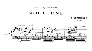 Cecile Chaminade  Nocturne in B major Op 165 audio  sheet music [upl. by Enorej371]