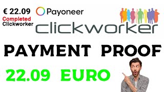 How to withdraw money from clickworker  Clickworker payment proof [upl. by Nader401]