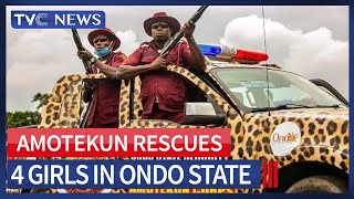 Ondo Amotekun Rescues 4 Girls Arrests Human Trafficker Robbers Others [upl. by Sonya]