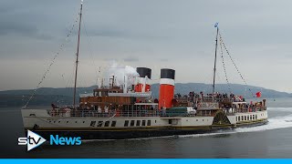 Waverley Paddle Steamer back at sea 75 years after maiden voyage [upl. by Aihsenyt]