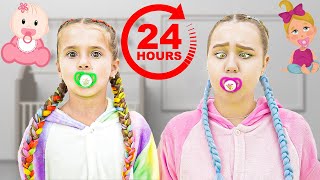 Ruby and Bonnie 24 Hour Baby Challenge and Other Fun Challenges for Kids [upl. by Kristine]