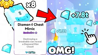 💎🥳 I GOT MAX DIAMOND CHEST ENCHANTS amp EARNED  DIAMONDS in Pet Simulator 99 [upl. by Samella625]