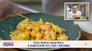 Dzikie Krewetki Argentyńskie w aromatycznym sosie curry z warzywami [upl. by Nnaeus49]