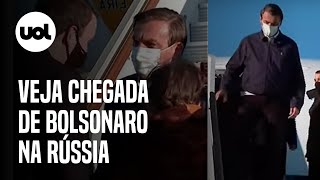 Bolsonaro desembarca na Rússia e é recepcionado por autoridades [upl. by Stronski]