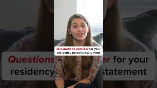 Questions to consider for your residency personal statement [upl. by Naarah]