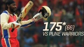 Chris Gayle 175 Runs In 66 Balls VS Pune Warriors India IPL 2013 Full Highlights [upl. by Ayatnahs883]