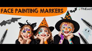 ThEast 15 Colors Halloween Face Painting Markers [upl. by Magas]