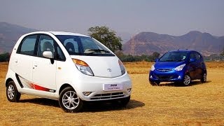 Comparison Tata Nano vs Hyundai Eon [upl. by Hildy]