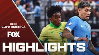 Uruguay vs Brazil Highlights  2024 Copa América  Quarterfinals [upl. by Alaric810]