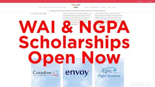 Aviation scholarships open from two groups [upl. by Myrtia]