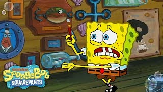 The Wet Painters 🎨 FULL EPISODE in 5 Minutes  SpongeBob [upl. by Susy]