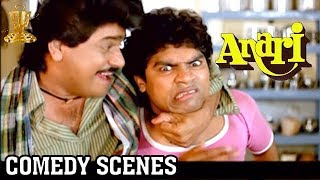 Anari Comedy Scenes  Johny Lever Laxmikant Comedy Scene  Karishma Kapoor  Venkatesh [upl. by Zebulon630]