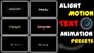 Alight Motion Text Presets  trending alight motion presets  Alight Motion Text Effect Preset [upl. by Feodor]