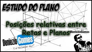 Geometria Descritiva  POSIÇÕES RELATIVAS ENTRE RETAS E PLANOS [upl. by Engleman231]